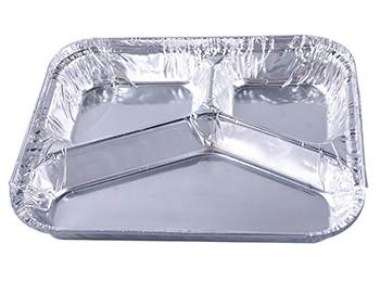 Compartment aluminum foil containers MT-3C230 aluminum foil product